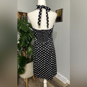 🛍️K studio collection black with white polkadots dress size 12